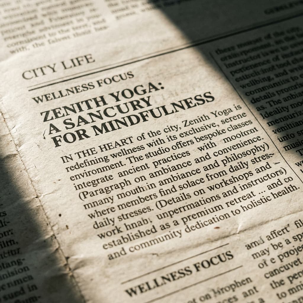 Press feature in The Daily Times